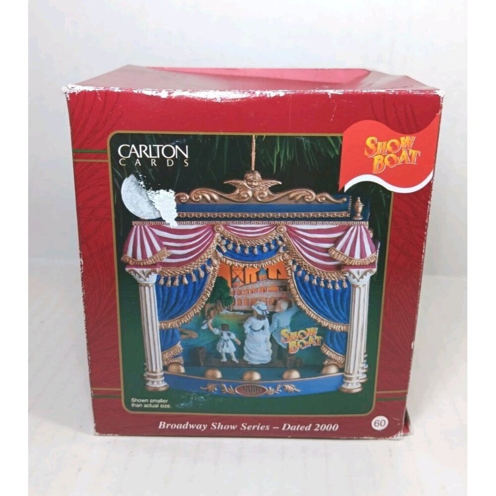 Vintage Carlton Cards 2000 SHOW BOAT Broadway Series Ornament Play Old Man River
